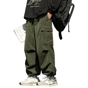 ワイドパンツ メンズ イージーパンツ ズボン ゆったり 秋服 冬服 パンツ カジュアル 春 秋 冬 コットン ロングパンツ おしゃれ 大きいサイズ L